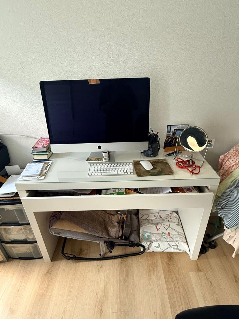 Bureau, Ophalen, 120 cm, Met lades, Secretaire
