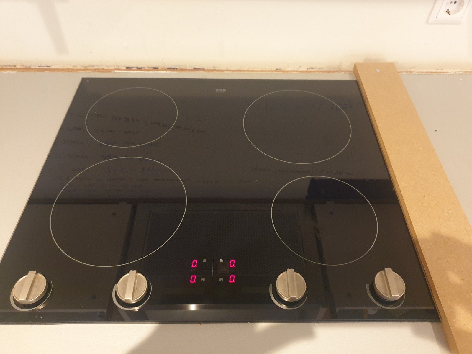 ATAG HIO6471B Inductiekookplaat - 4 zones, Witgoed en Apparatuur, Ophalen, Gebruikt, 4 kookzones, Inbouw
