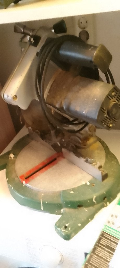 Afkapzaag Mitre saw 2cirkelzaag afkortzaag Slijptol Soldeerb, Ophalen, Gebruikt, 70 mm of meer, Afkortzaag