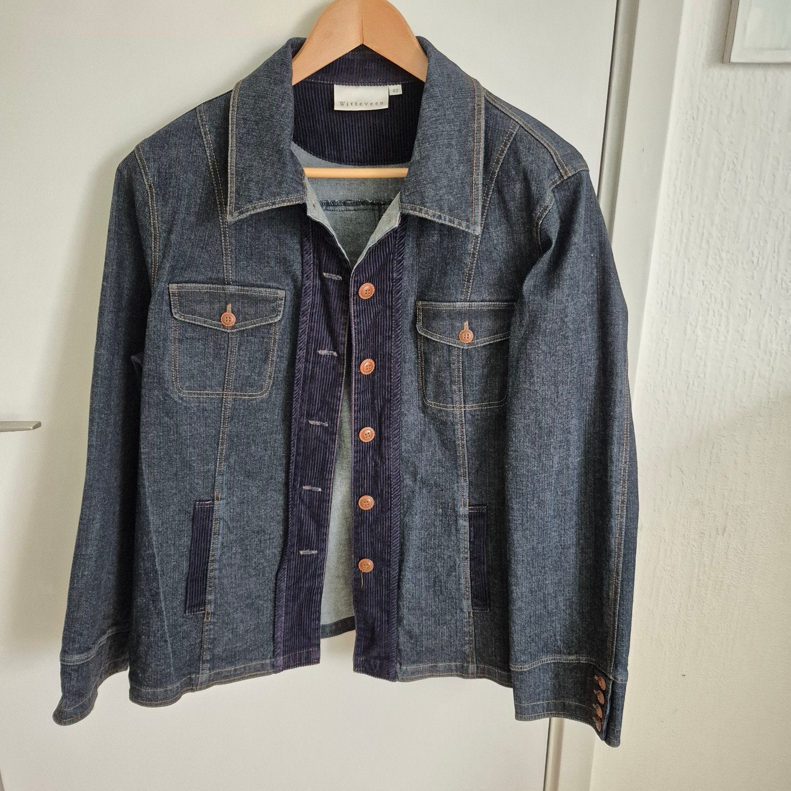 Witteveen dames spijkerjas maat 42 zo goed als nieuw, Kleding | Dames, Blauw, Maat 42/44 (L), Ophalen of Verzenden, Zo goed als nieuw