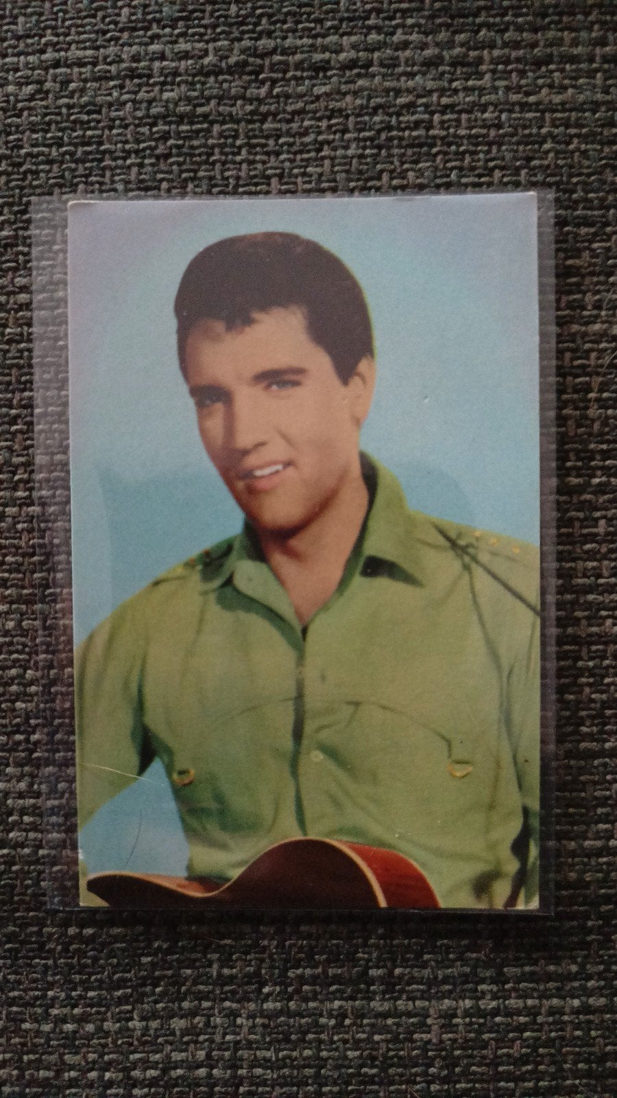 Vintage Elvis Presley foto/kaart, Ophalen of Verzenden, Gebruikt, Foto of Kaart