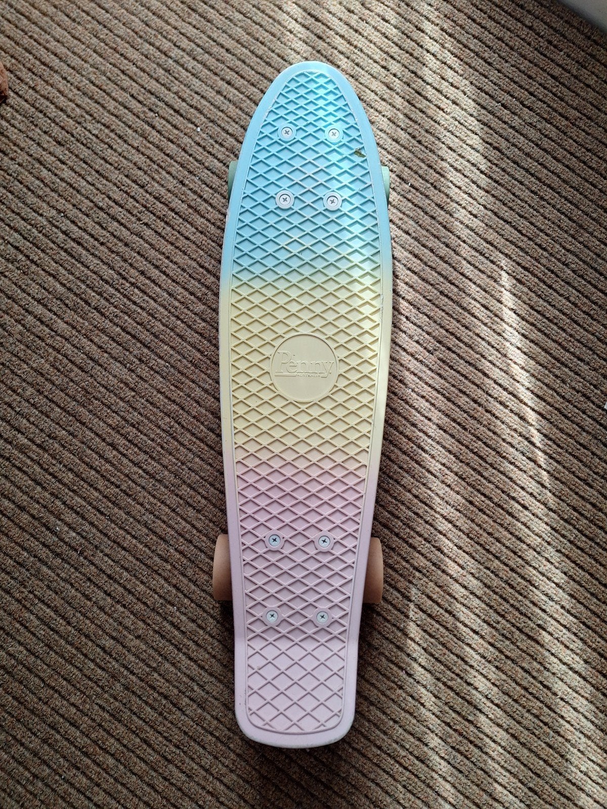 Penny Skateboard Pastel Regenboog, Sport en Fitness, Skateboarden, Ophalen, Gebruikt, Skateboard