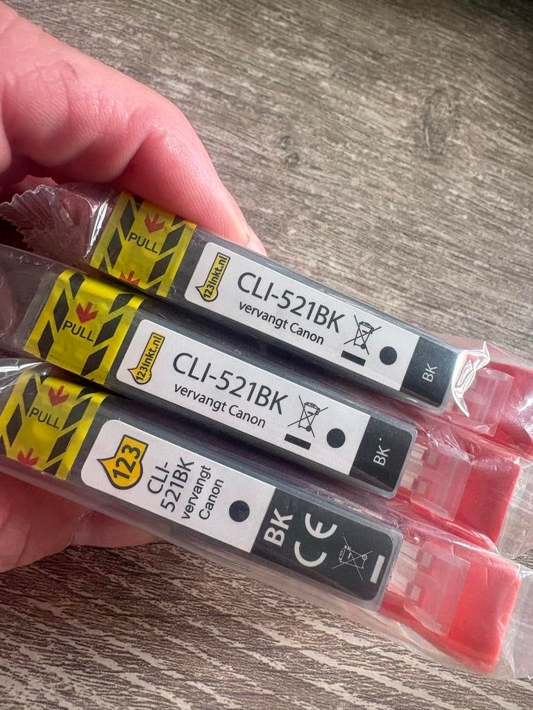 Inktcartridges voor Canon Pixma printers (CLI-521, PGI-520), Ophalen of Verzenden, Nieuw, Cartridge