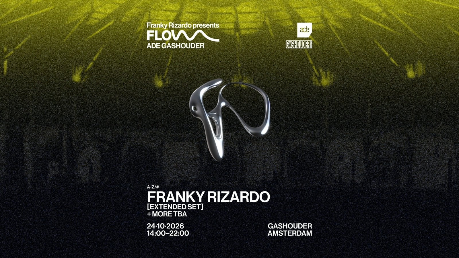 Franky Rizardo Flow ADE Gashouder, Tickets en Kaartjes, Eén persoon, Overige soorten