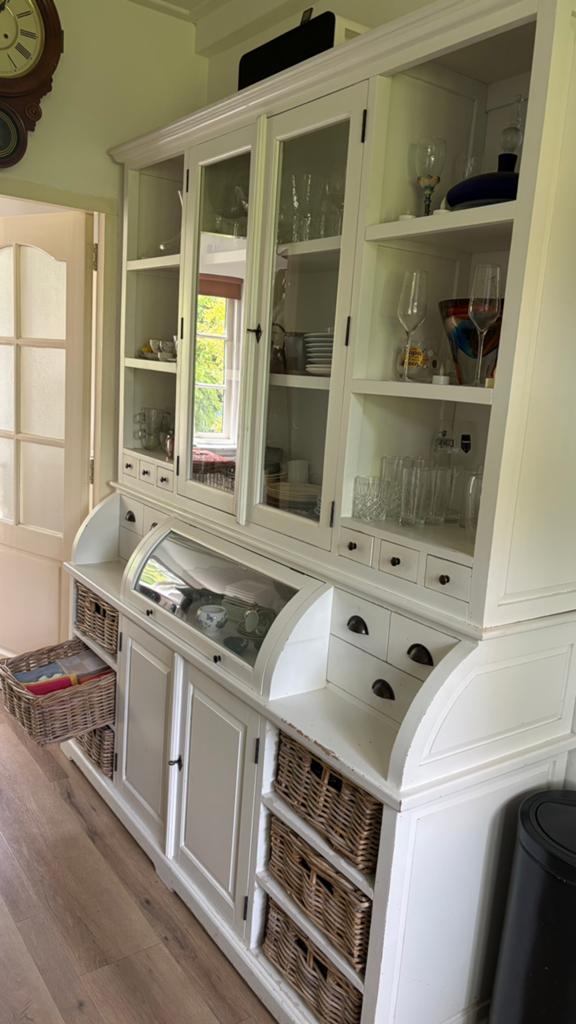 Sfeervolle landelijke keukenkast/buffetkast met verlichting, Huis en Inrichting, Kasten | Buffetkasten, Ophalen, Overige materialen