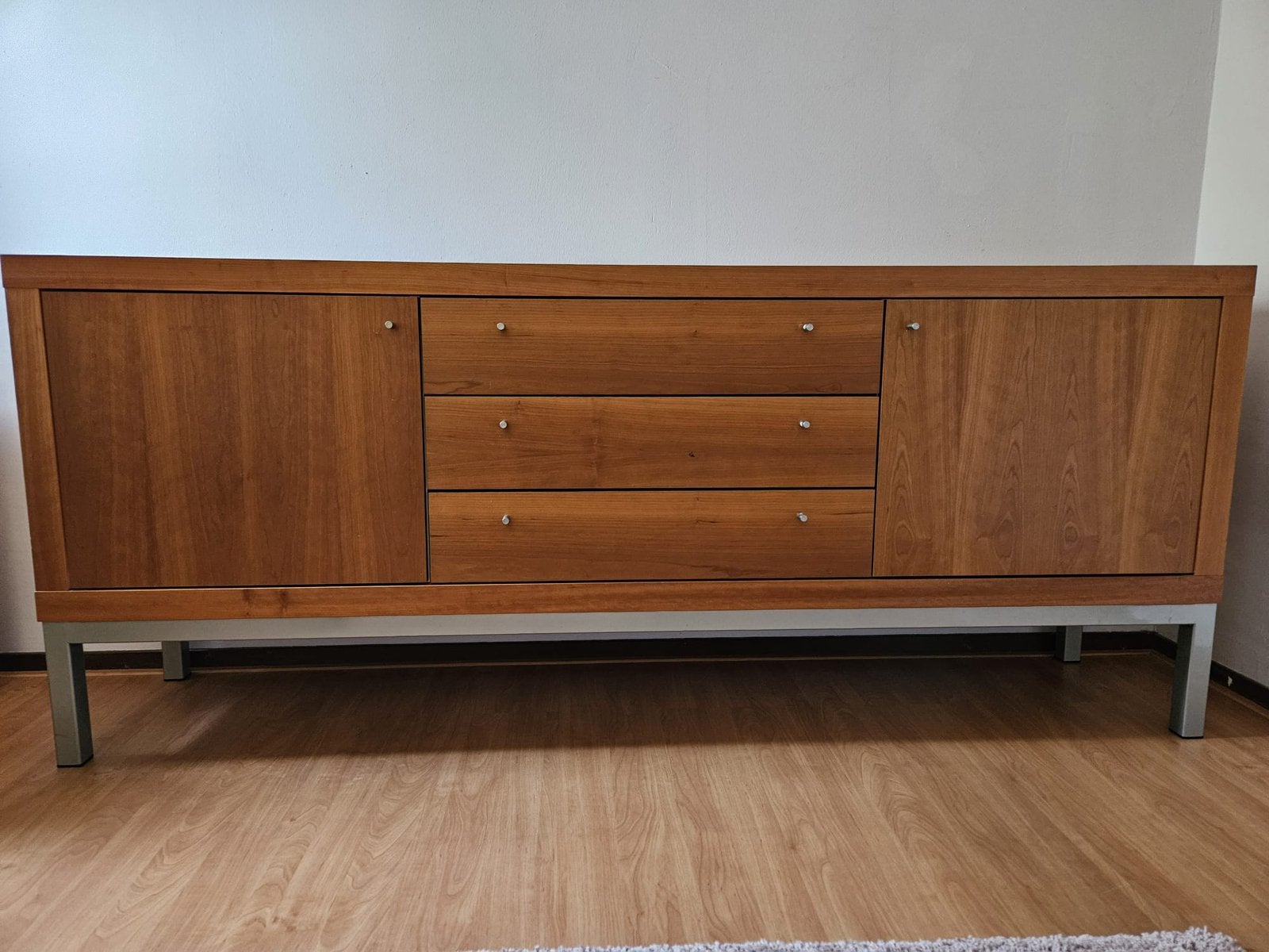 Kersen fineer dressoir, Ophalen, Zo goed als nieuw, 25 tot 50 cm, 200 cm of meer