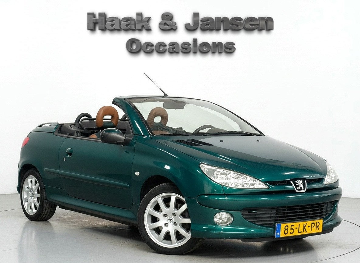 Peugeot 206 CC 1.6-16V Roland Garros - Radio - Automaat, Auto's, Peugeot, Gebruikt, 4 cilinders, Cabriolet, 4 stoelen