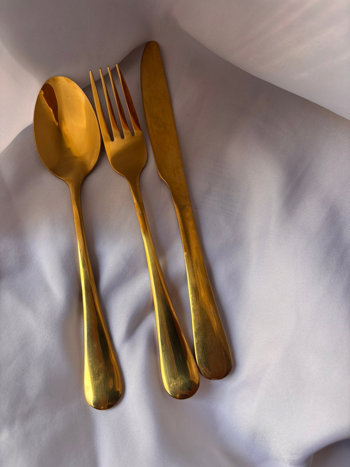 Goud bestek, Ophalen of Verzenden, Zo goed als nieuw, Rvs of Chroom