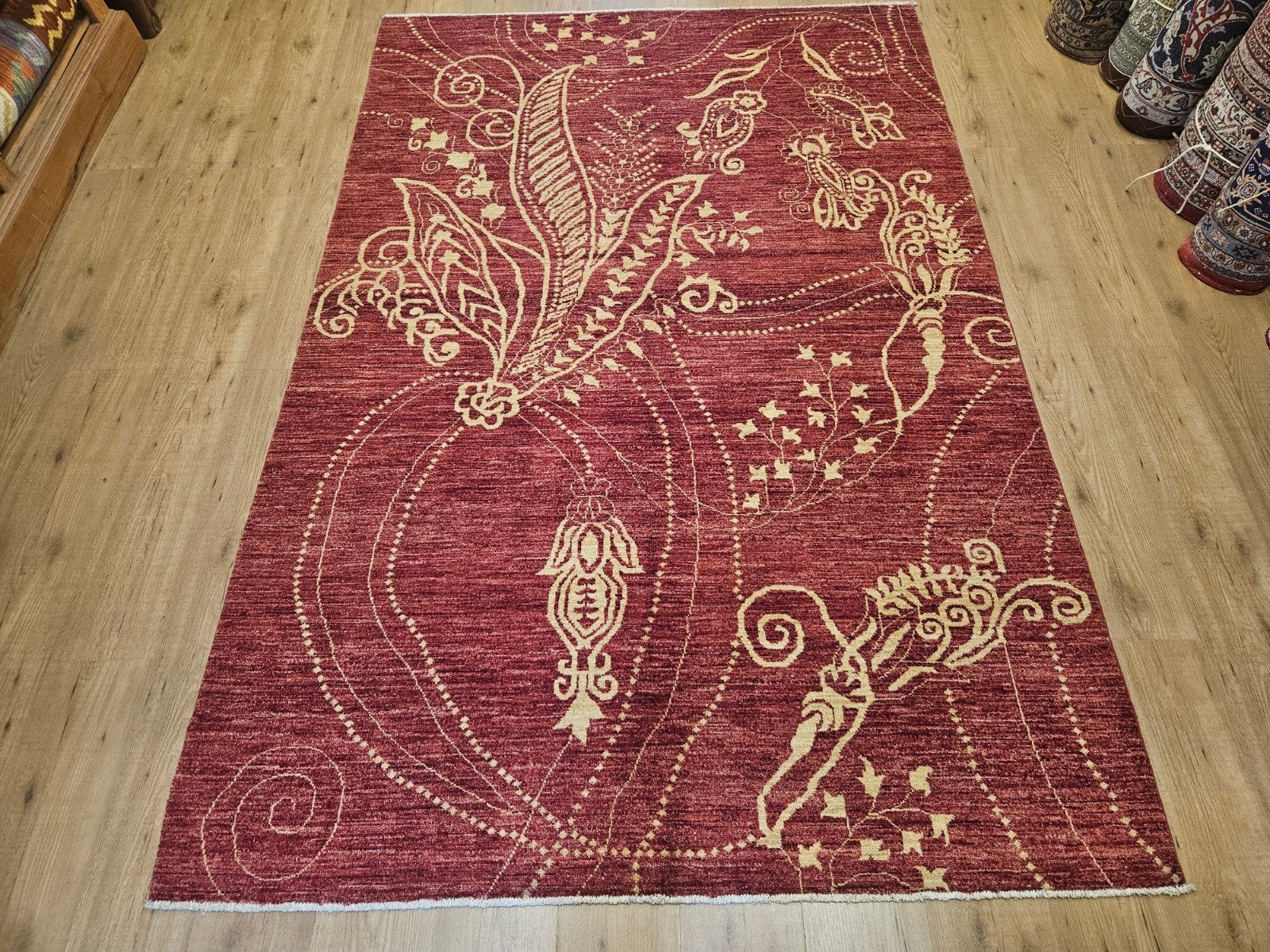 Handgeknoopt oosters tapijt modern design 248x166, Info@SlatsAntiek.nl, Perzisch, 150 tot 200 cm, Vof Slats Antiek