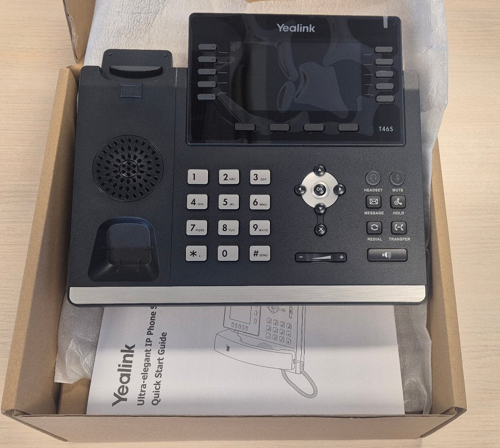 Yealink SIP-T46S Gloednieuw in doos, Telecommunicatie, Vaste telefoons | Niet Draadloos, Ophalen of Verzenden, Nieuw