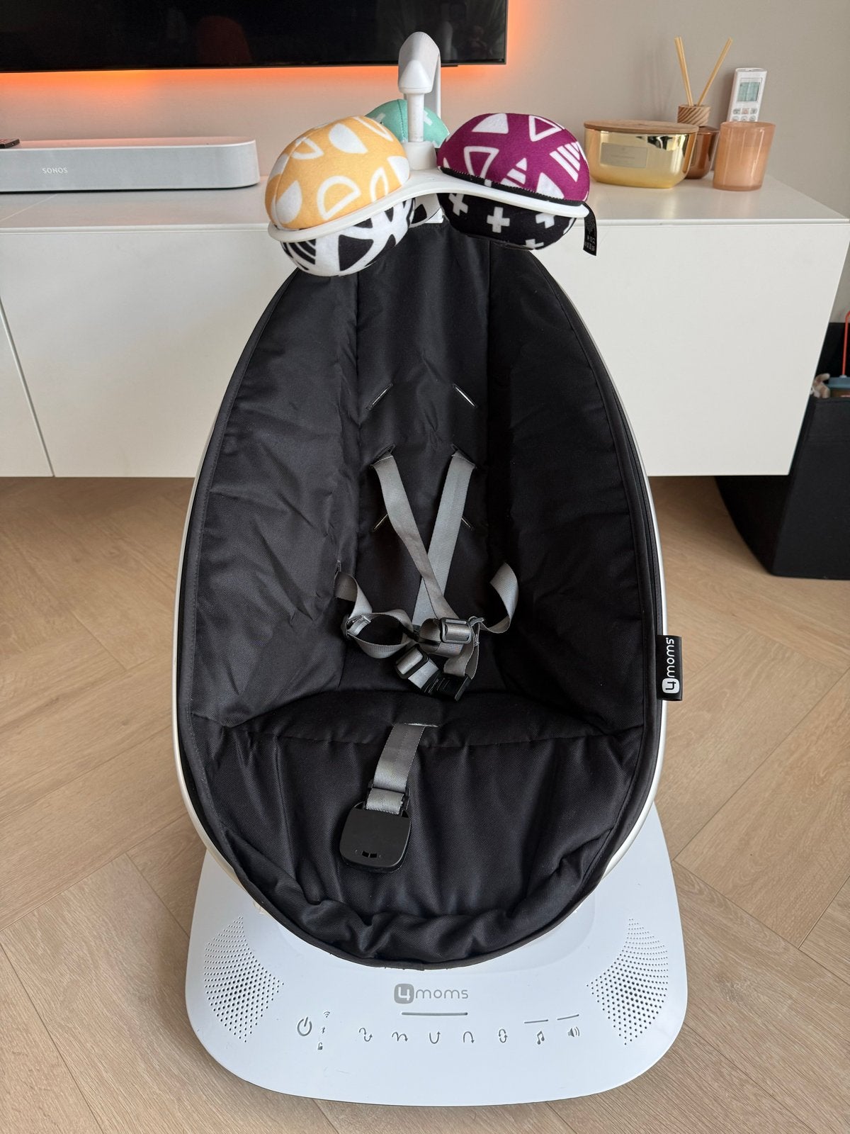 4moms MamaRoo 5 Wipstoel - Zo goed als nieuw, Wipstoel, Ophalen, Overige merken, Met gordel(s) of riempje(s)