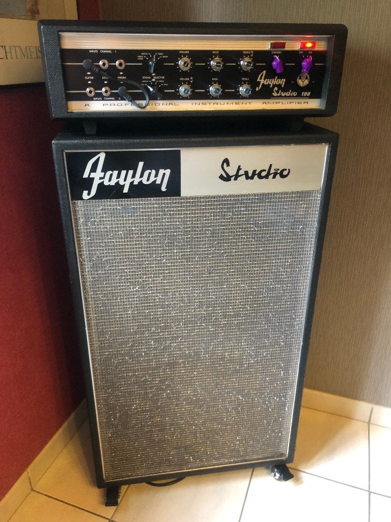 FAYLON STUDIO 100 VINTAGE 60'S TUBE AMP + CAB + RECAP, Muziek en Instrumenten, Ophalen, Gebruikt, Gitaar, 100 watt of meer