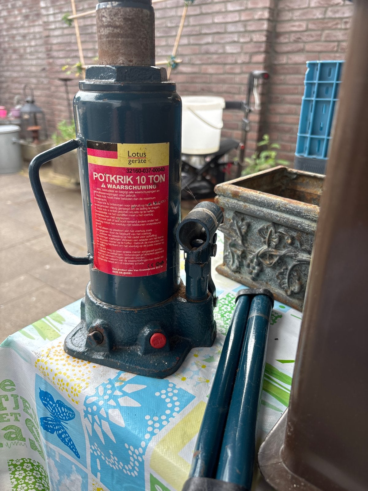 Lotus Geräte Potkrik 10 Ton - Hydraulische Krik, Ophalen, Gebruikt, Hydraulisch, Potkrik
