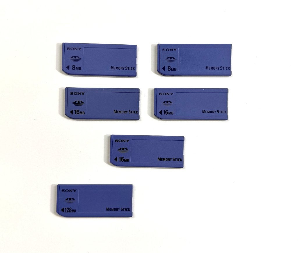Memorystick Sony verschillende opslag capaciteit 8MB-128MB, Memory stick, Sony, Fotocamera, Minder dan 2 GB