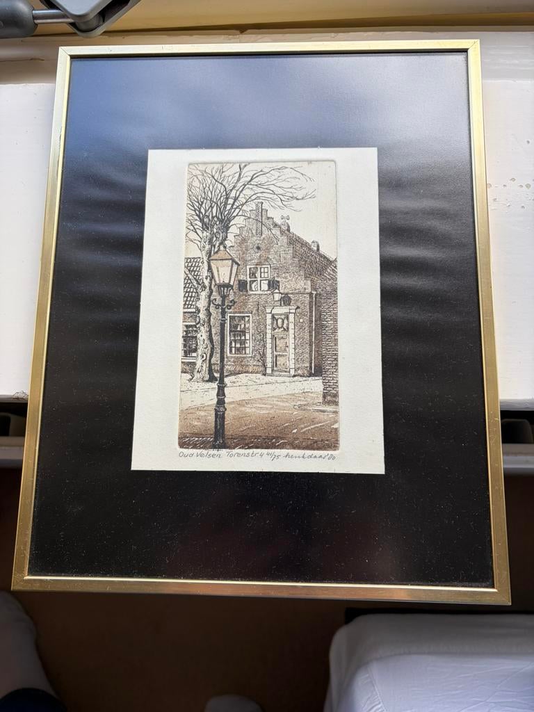 Henk Daas oud Velsen, Antiek en Kunst, Kunst | Tekeningen en Foto's, Ophalen of Verzenden
