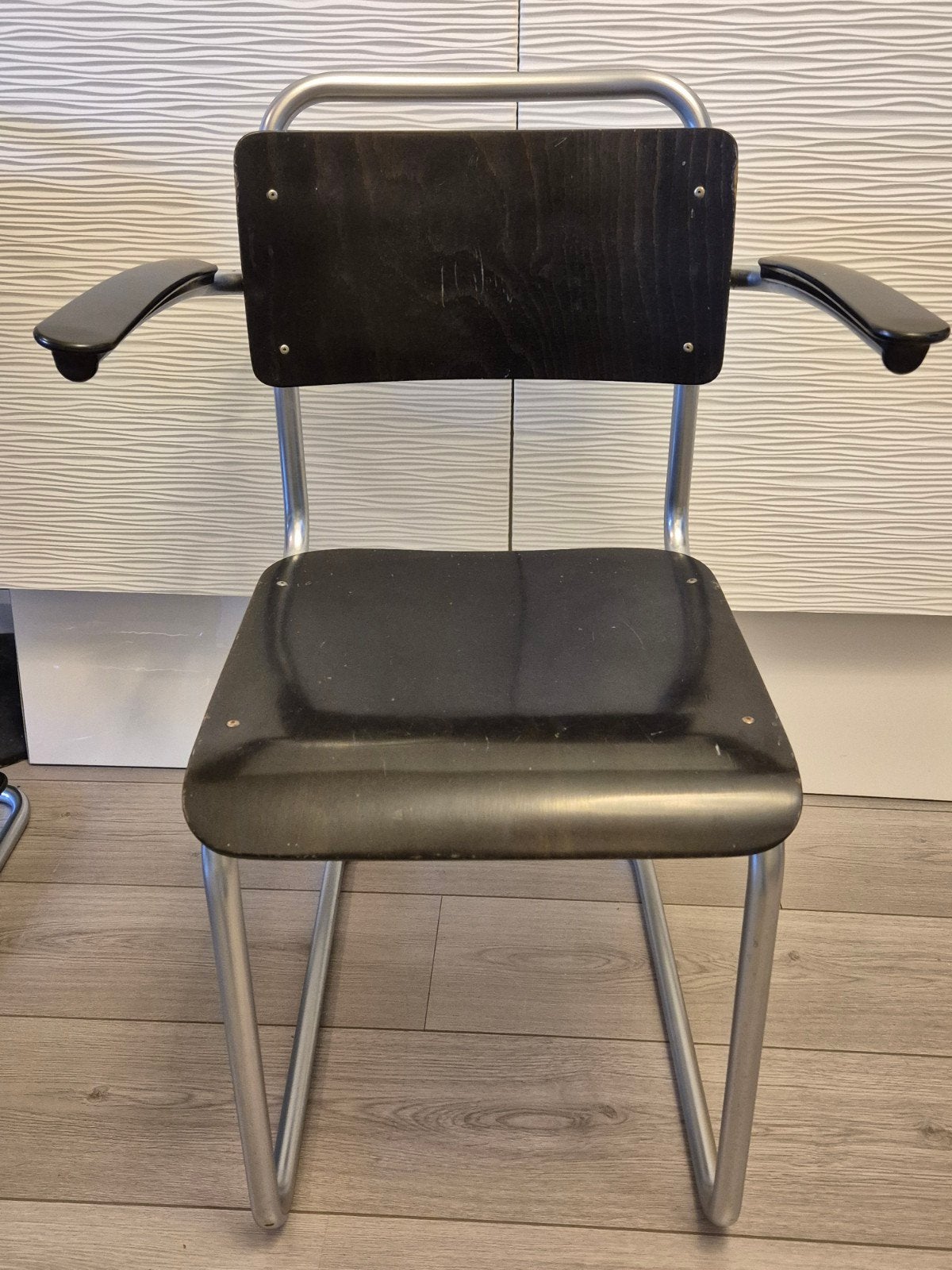 Gispen 201 set van 4 stuks, Ophalen, Gebruikt, Bruin, Vintage  retro   industrieel