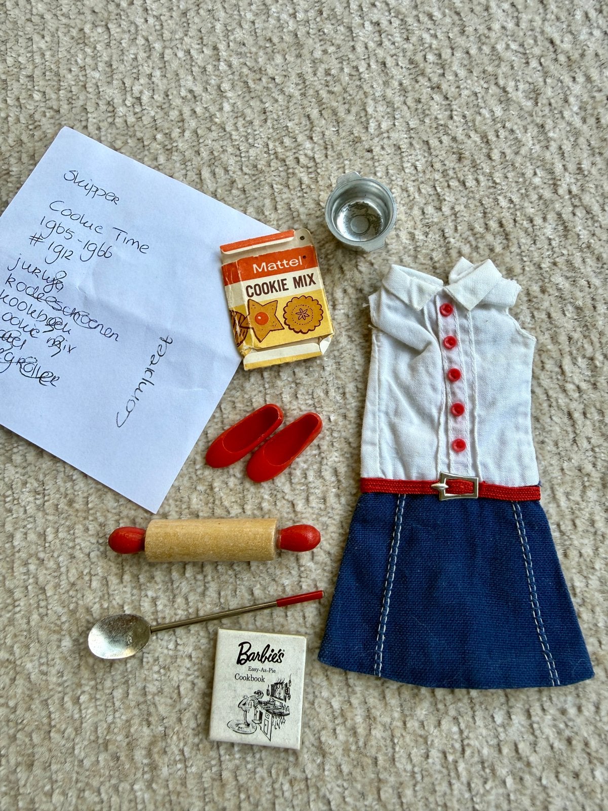 Vintage kleding voor Skipper Cookie Time #1912, Ophalen of Verzenden, Gebruikt, Kleertjes