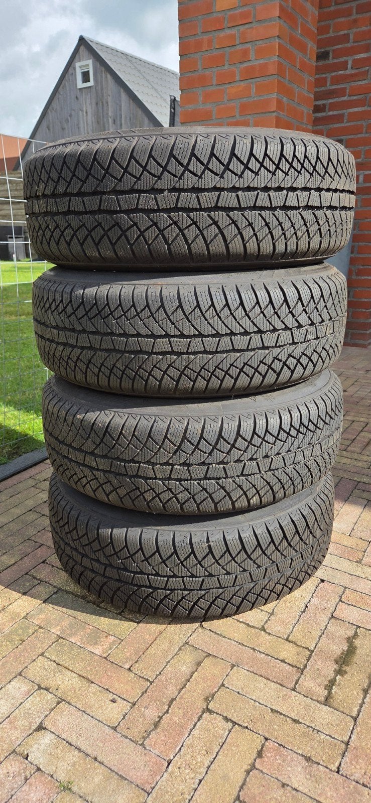 Nieuwe winterbanden op stalen velgen 5x112, Auto-onderdelen, Banden en Velgen, Ophalen, 15 inch, Banden en Velgen, Nieuw