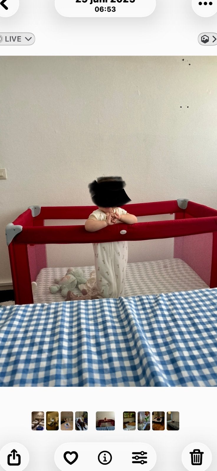 Camping bedje, Kinderen en Baby's, Ophalen, Gebruikt, Minder dan 140 cm, Matras