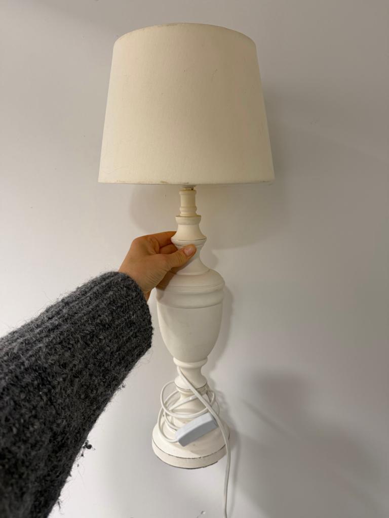 Tafellamp met kap, Ophalen, Gebruikt, Hout, 50 tot 75 cm