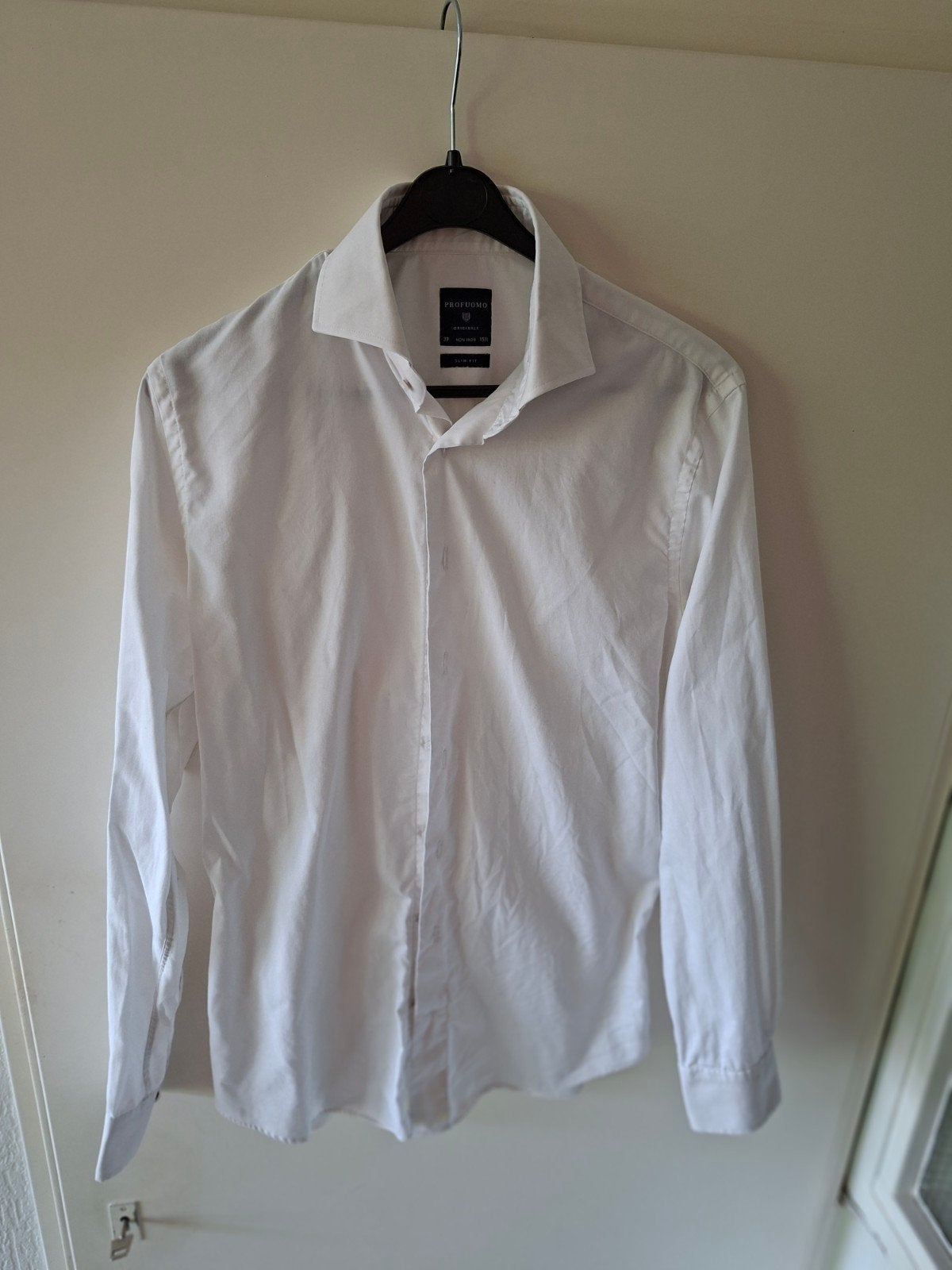 Profuomo Originele Slim Fit overhemd - Halswijdte 39, Kleding | Heren, Overhemden, Wit, Halswijdte 39/40 (M), Ophalen of Verzenden