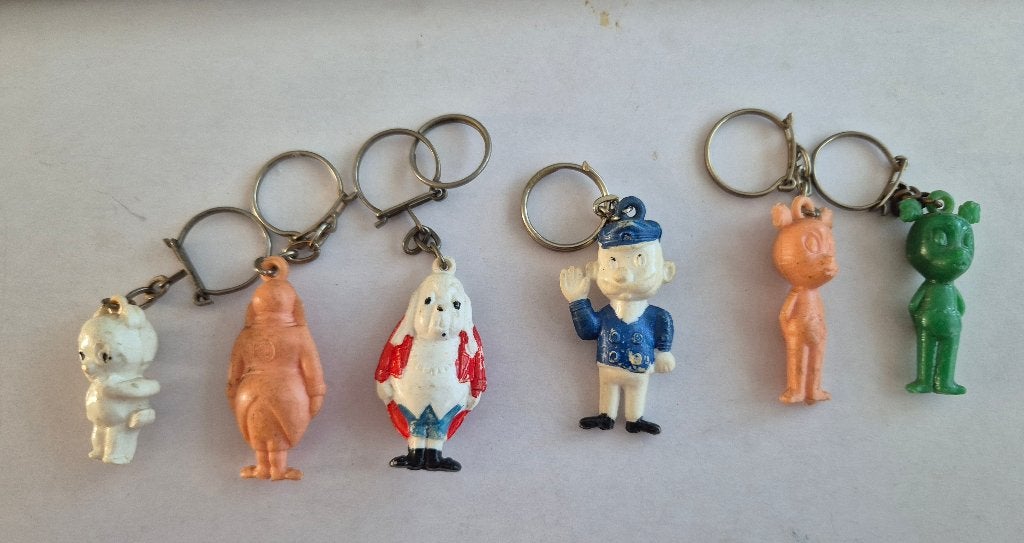 bommel toonder 4 sleutelhangers, Verzenden, Gebruikt, Overige typen