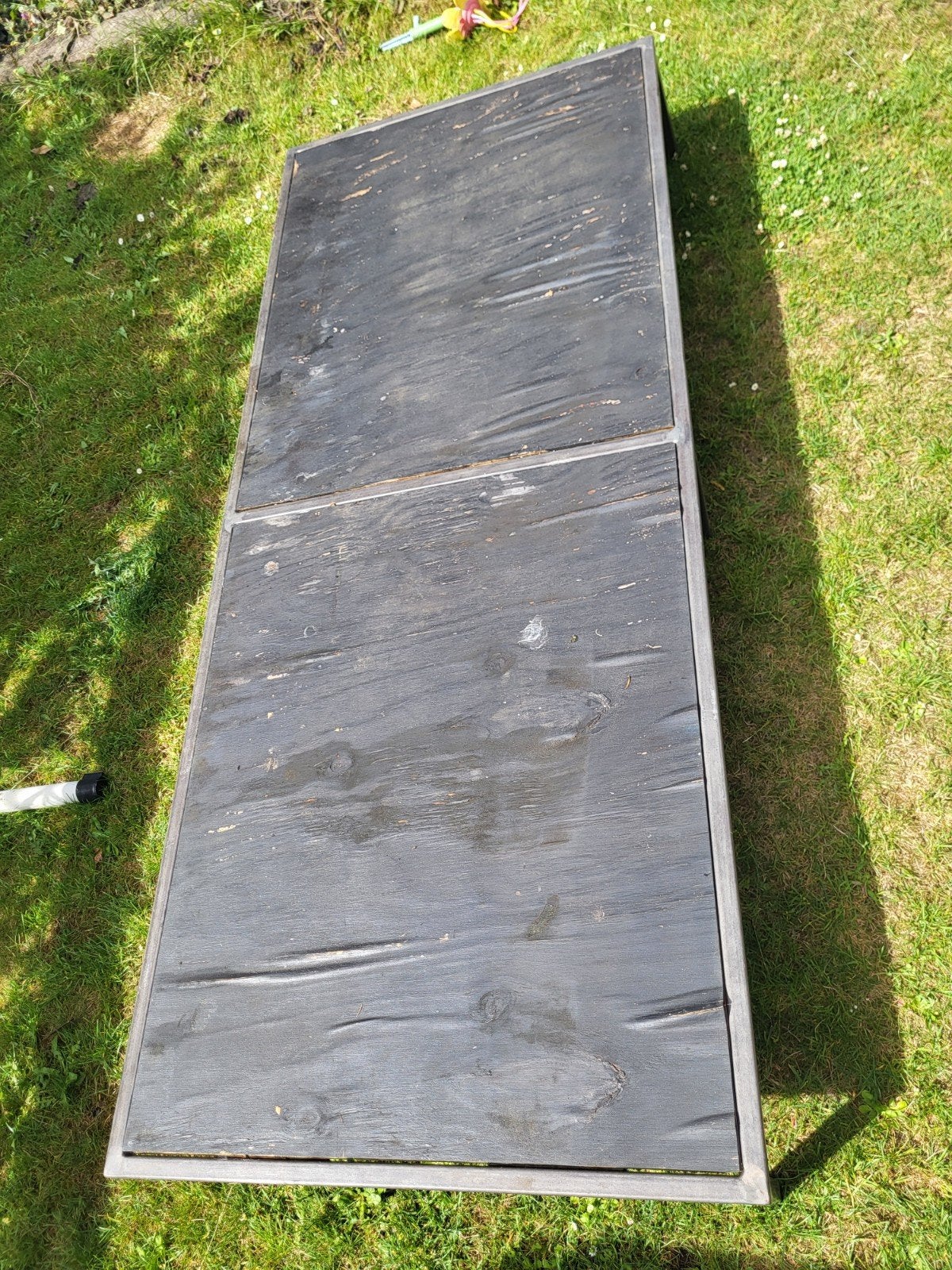 Stalen frame / loungeset /oud ijzer, Ophalen, Gebruikt, Metaal