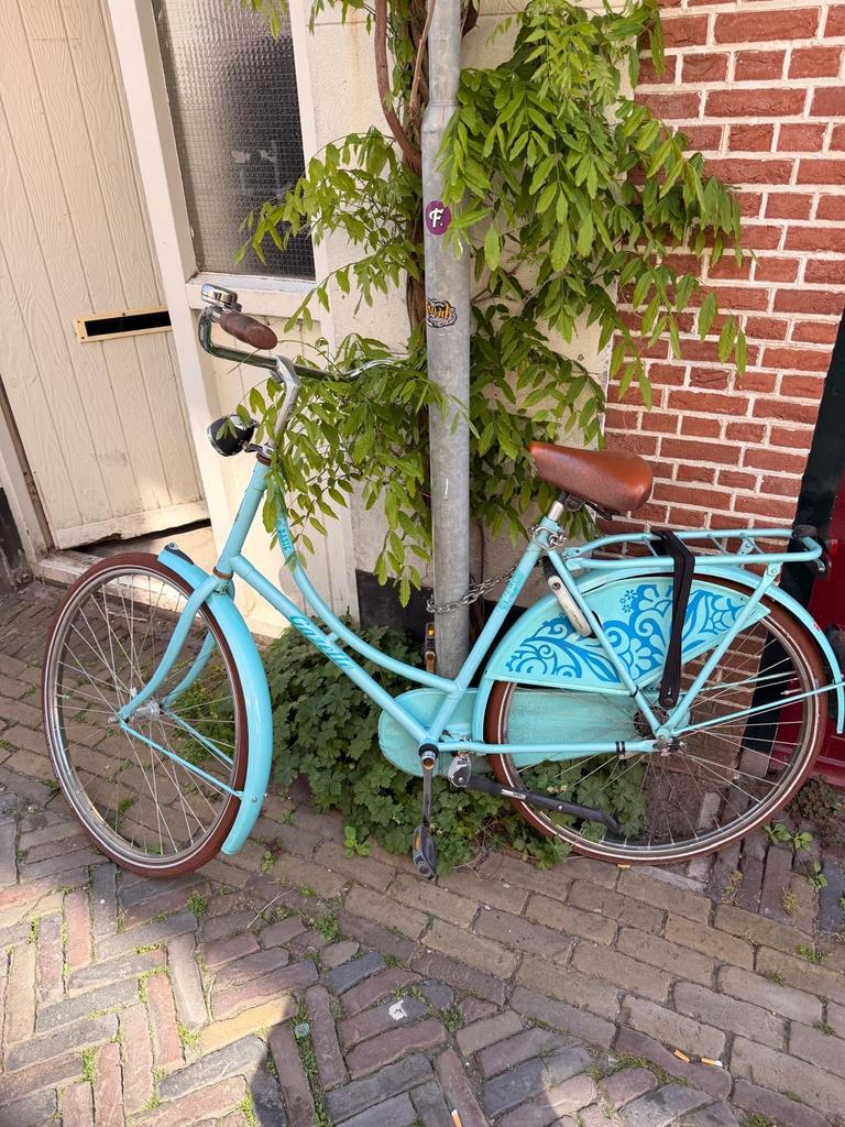 Gazelle Basic Damesfiets - Lichtblauw met lage instap, Ophalen, Gebruikt, Terugtraprem