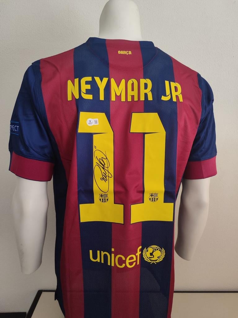 Neymar JR gesigneerd FC Barcelona shirt met Beckett coa, Ophalen of Verzenden, Nieuw, Buitenlandse clubs, Shirt