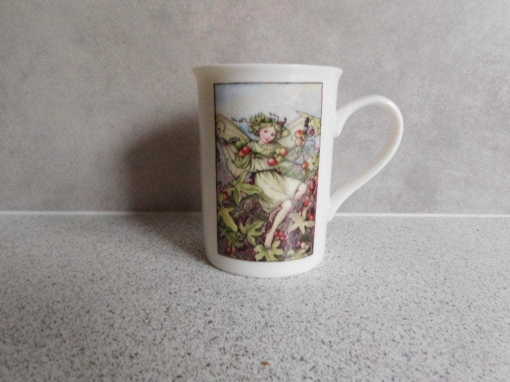 Mok de Heggenrank Flower Fairies Douwe Egberts, Overige merken, Zo goed als nieuw, Overige stijlen, Porselein