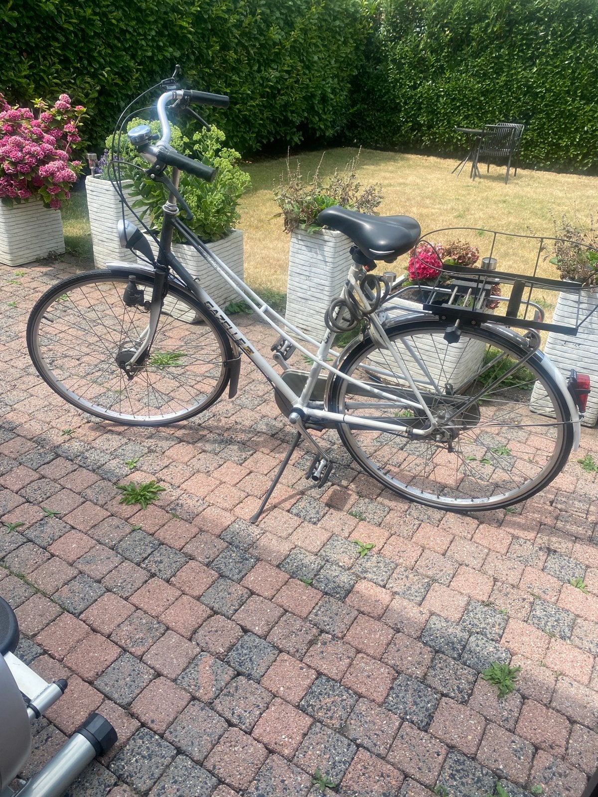 Direct op te halen originele gazelle dames fiets wit, Ophalen, Gebruikt, Versnellingen, 50 tot 53 cm