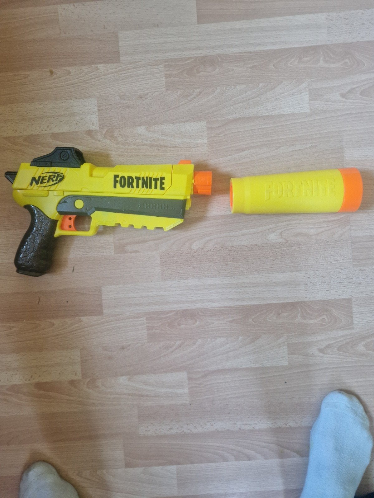 Nerf Fortnite Blaster - Geel met afneembare loop, Ophalen of Verzenden, Gebruikt, Jongen of Meisje