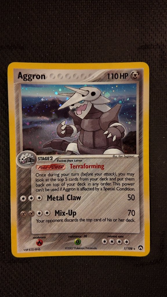 Aggron 3 1 Power Keepers | Pokemon kaart, Ophalen, Zo goed als nieuw, Losse kaart, Foil
