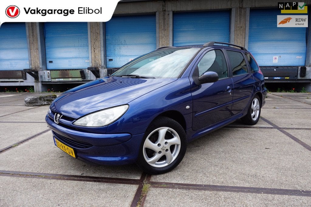 Peugeot 206 SW 1.4 Air-line 2, Voorwielaandrijving, Stof, Zwart, 4 cilinders