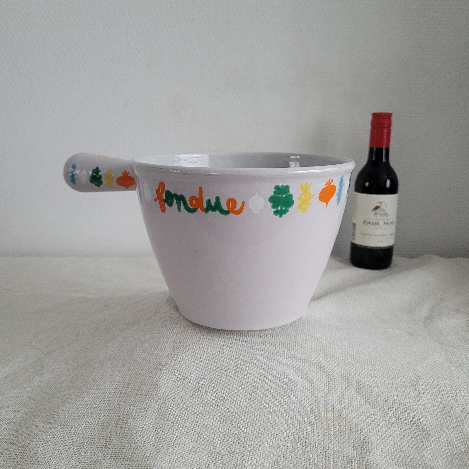 Le creuset gietijzer emaille sauspan braadpan fondue pan, Gebruikt, Le Creuset, Ophalen of Verzenden, Geschikt voor inductie