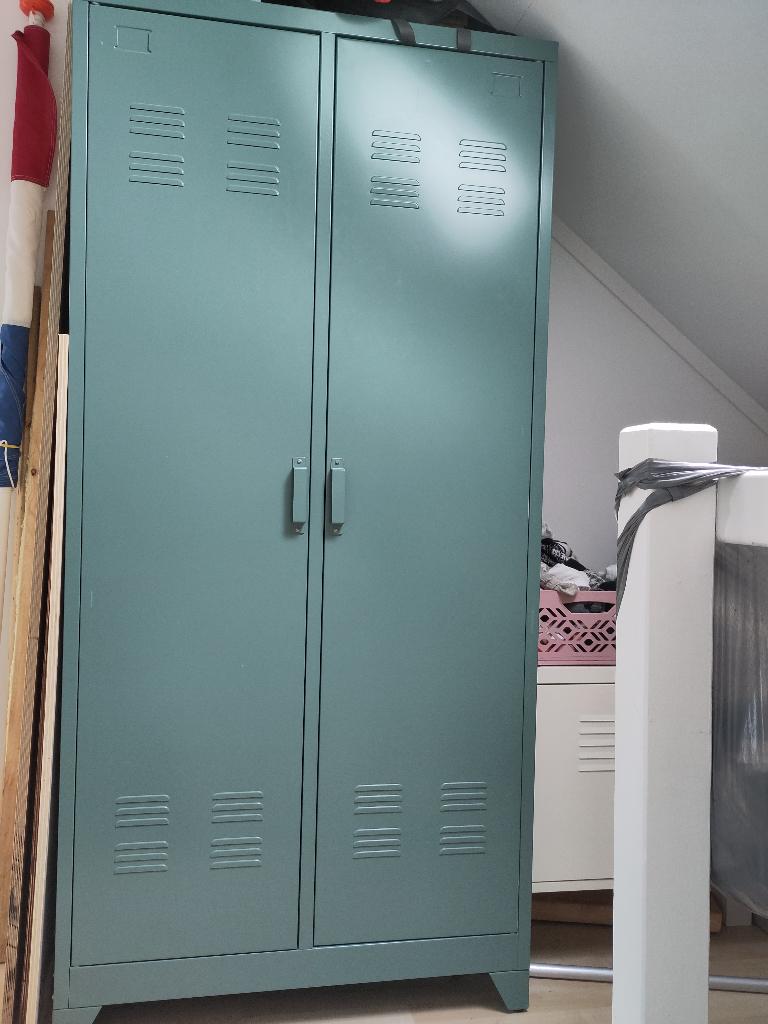Stoere stalen kledingkast "locker style", Huis en Inrichting, Ophalen, Met deur(en), 50 tot 100 cm, Zo goed als nieuw