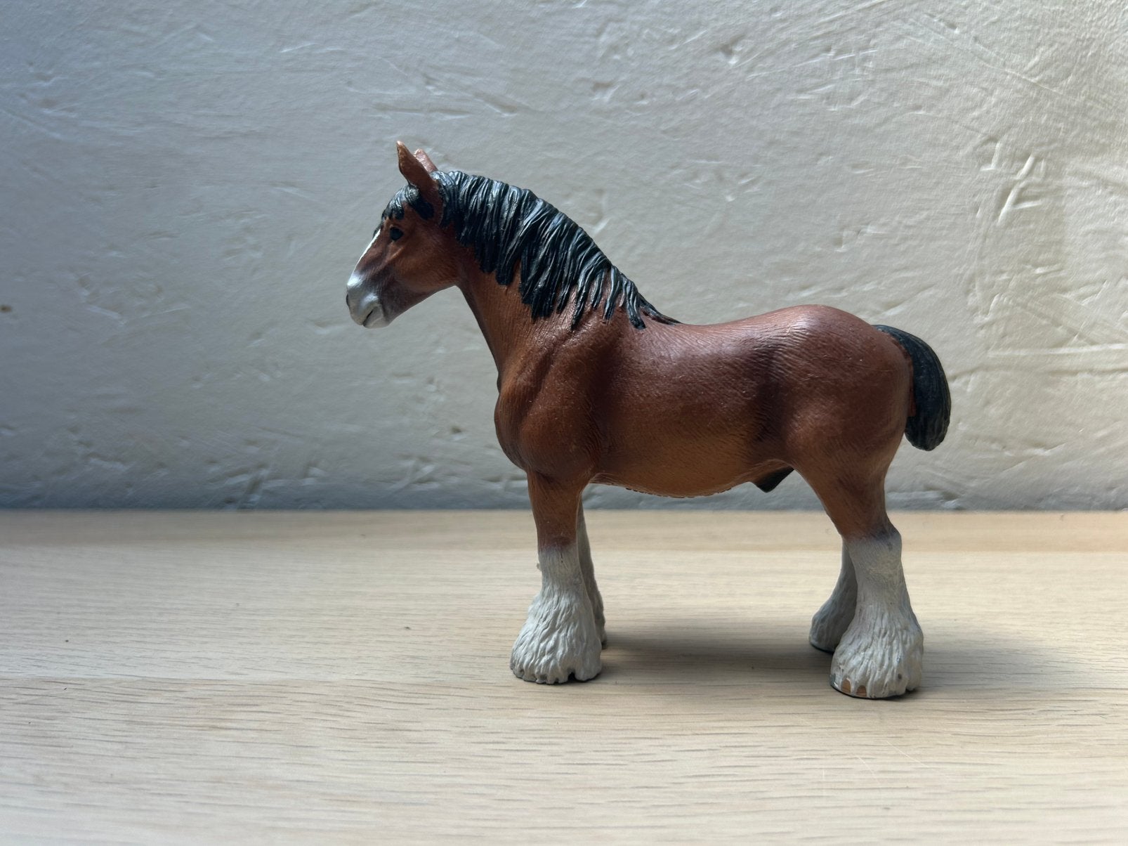 Schleich clydesdale, Ophalen of Verzenden, Zo goed als nieuw, Paard, Beeldje of Figuurtje