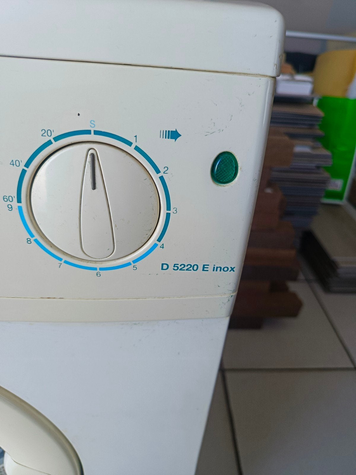 EDY D 5220 E Inox Wasdroger - Gebruikt, 6 tot 8 kg, Gebruikt, Ophalen of Verzenden, Voorlader