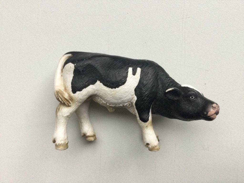Schleich Kuh Kalb Kälbchen Figur, Ophalen of Verzenden, Zo goed als nieuw, Overige soorten, Beeldje of Figuurtje