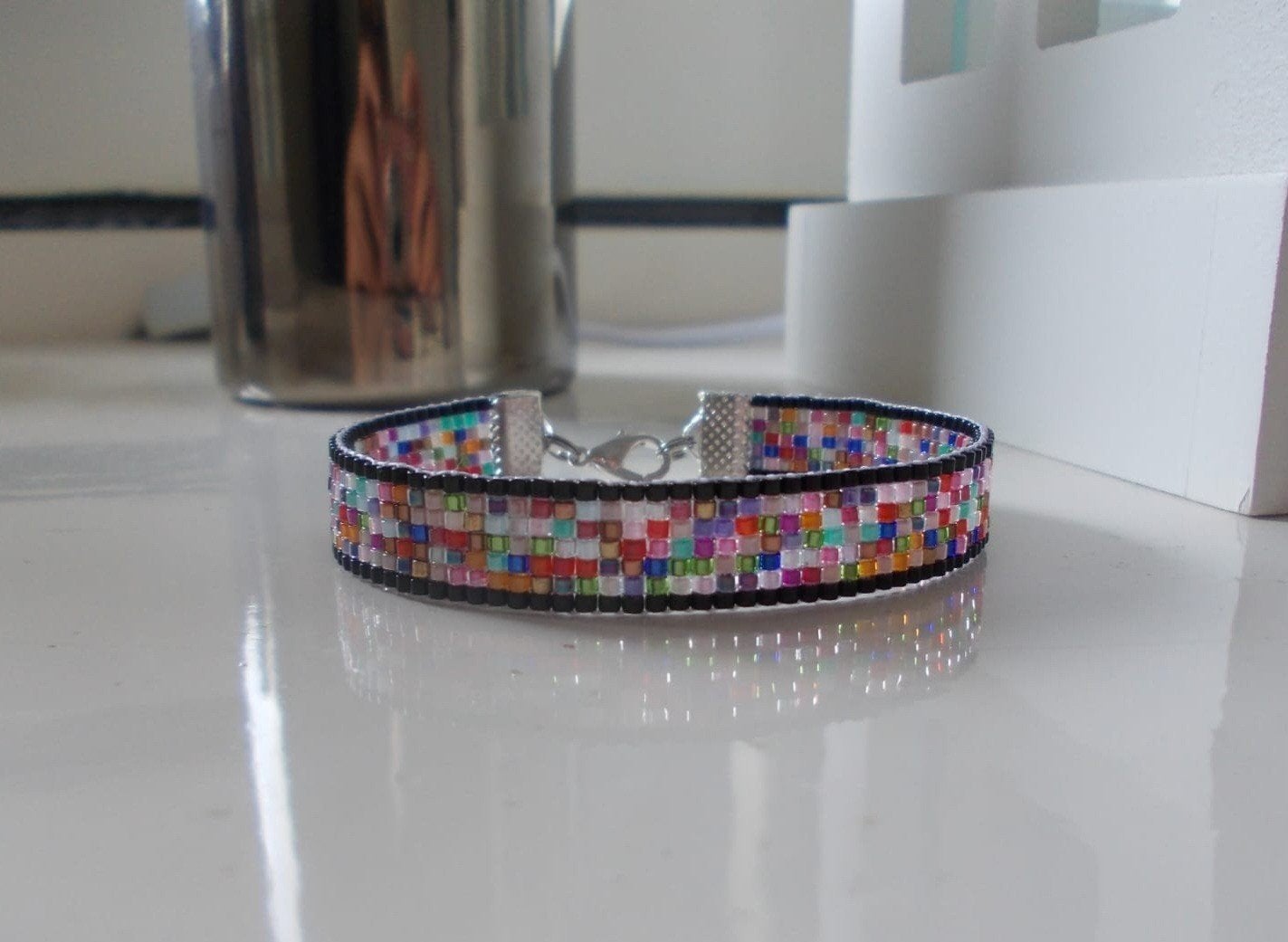 Miyuki delica geweven kralen armband mix, Overige materialen, Overige kleuren, Verzenden, Nieuw