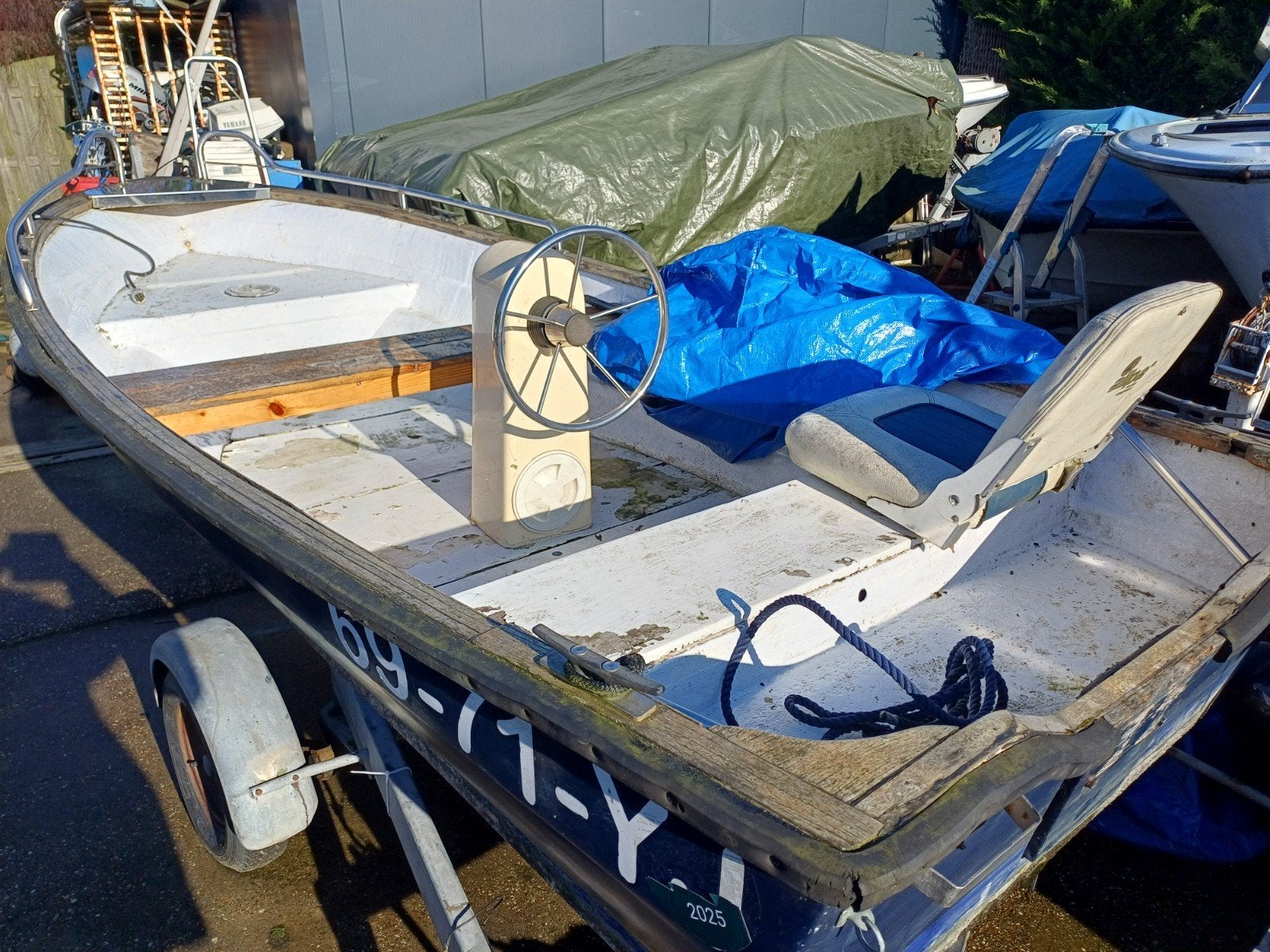 Opzegging stalling tourboot 4 meter incl trailer opknapper, Ophalen, Overige merken, Gebruikt, 4 m