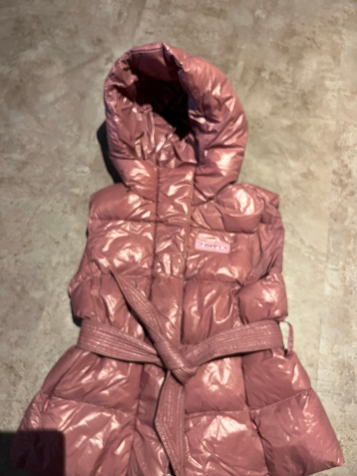 Monnalisa bodywarmer met capuchon maat 128 origineel zgan, Kinderen en Baby's, Meisje, Ophalen of Verzenden, Zo goed als nieuw