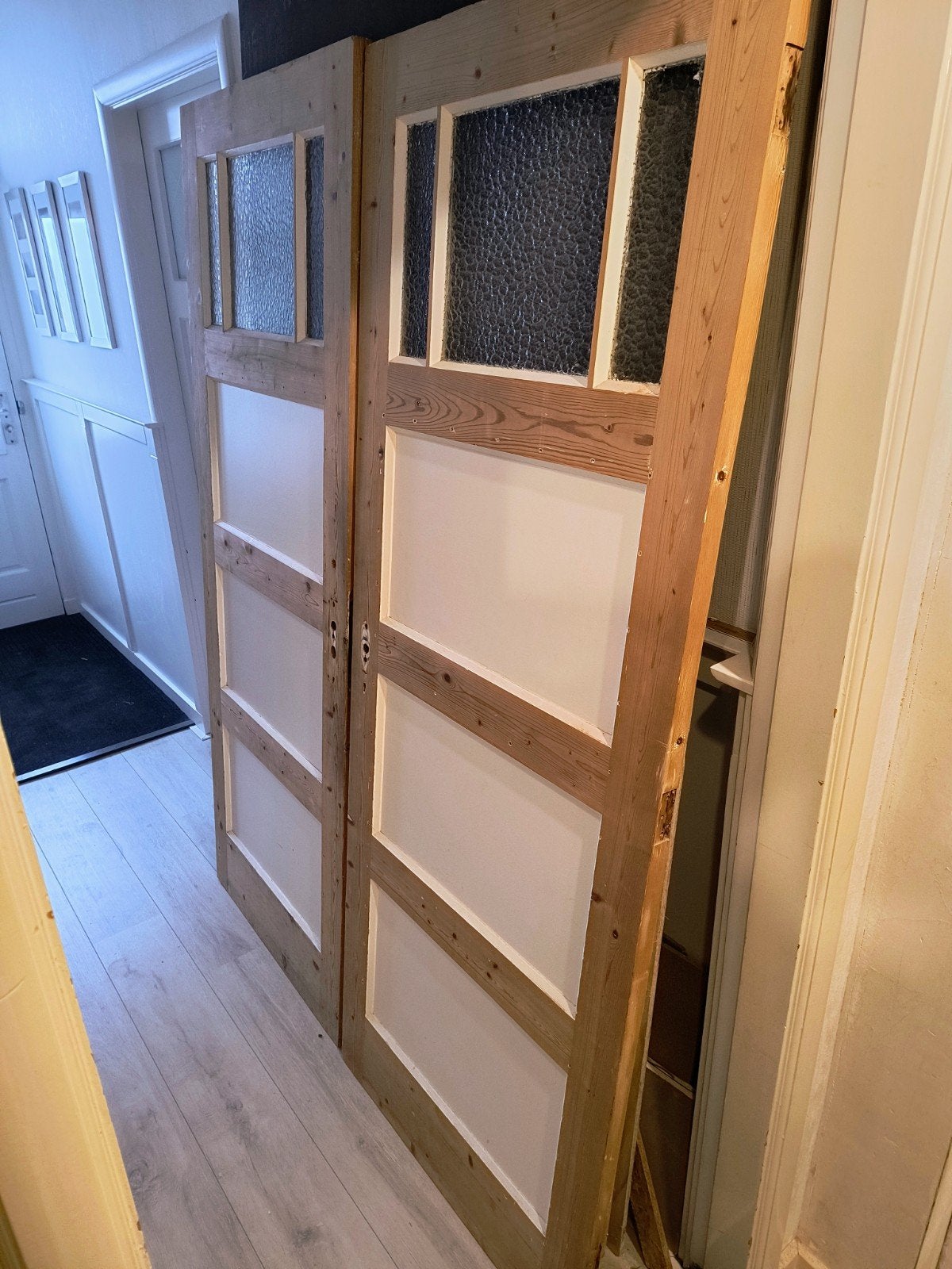 2 paneel deuren jaren 30 - 40, Ophalen, Gebruikt, Minder dan 80 cm, Binnendeur