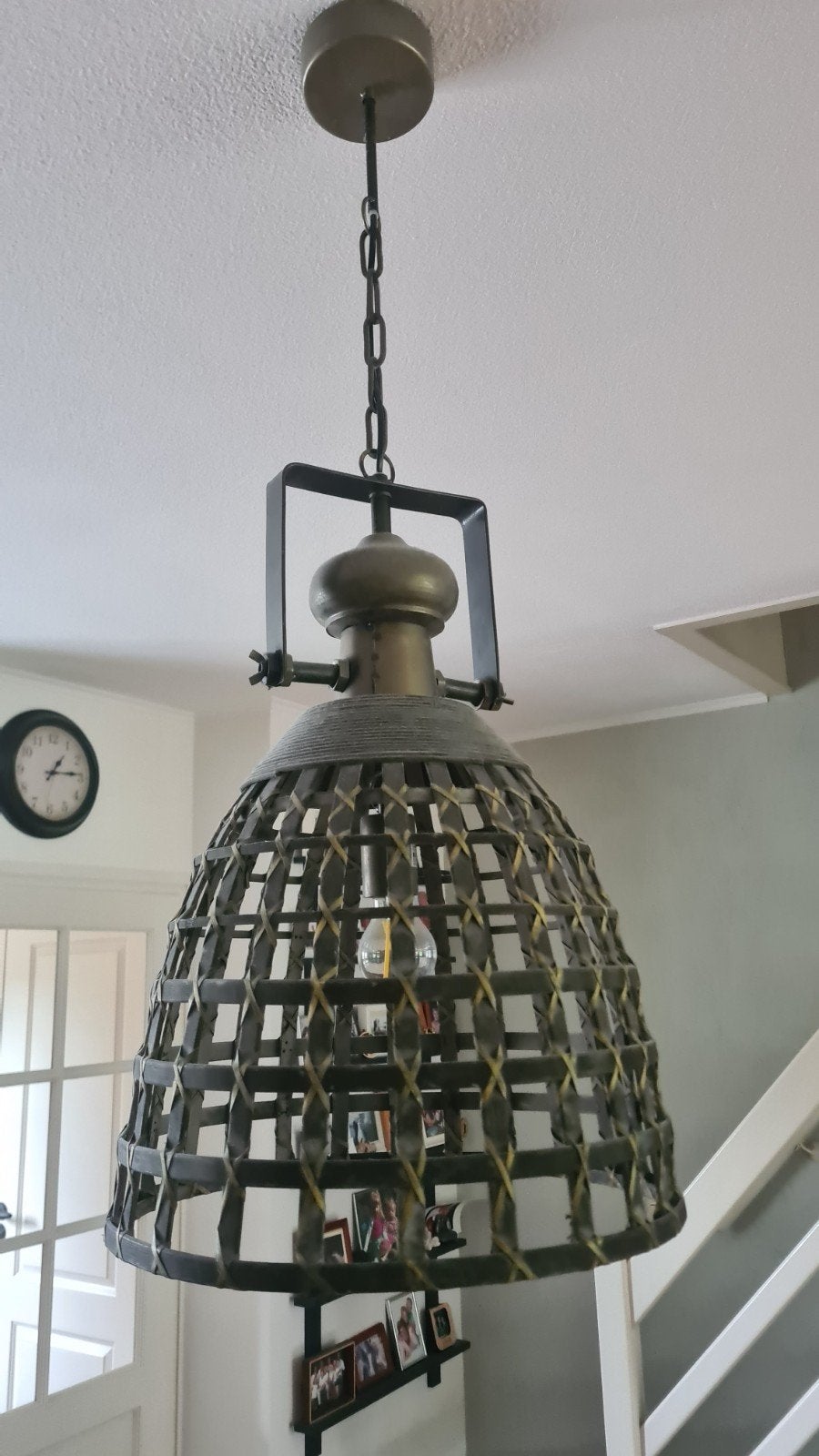 PTMD Brocante Hanglamp - Industriële Inrichting, Ophalen of Verzenden, Gebruikt, Overige materialen, Brocante, Industrieel, Landelijk