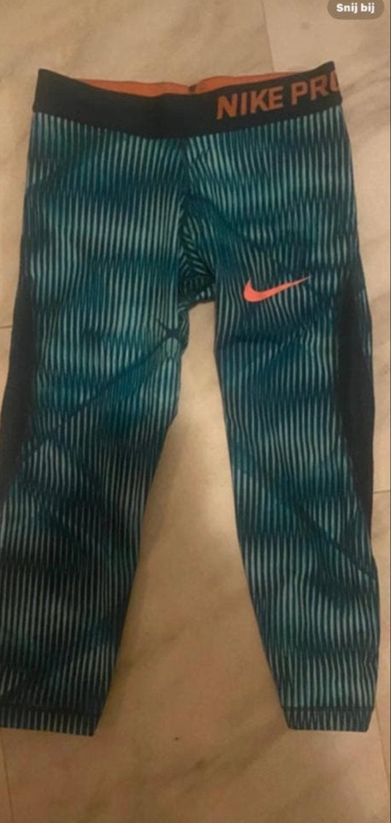 Nike Capri Dri-Fit Fitness Legging Meisjes S, Ophalen of Verzenden, Maat 36 (S), Groen, Fitness of Aerobics
