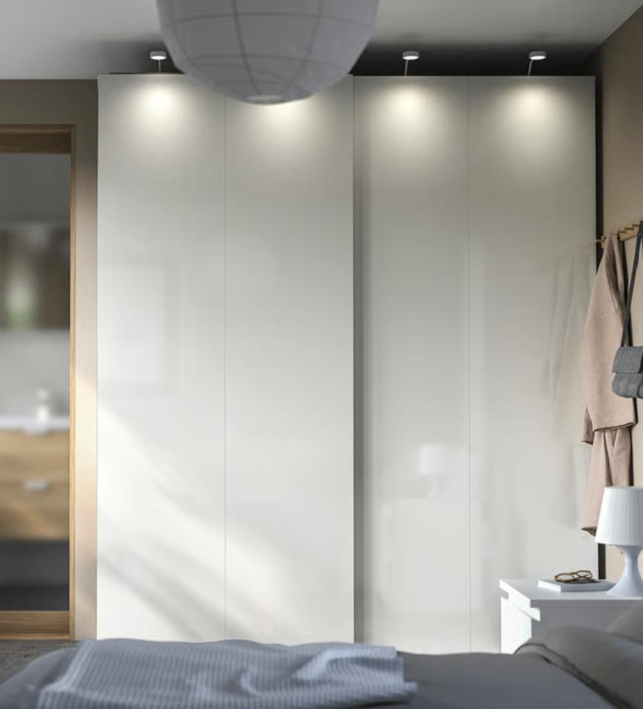 IKEA PAX – HASVIK (200x236 cm) | High-gloss white, Ophalen, Overige materialen, Gebruikt, 200 cm of meer