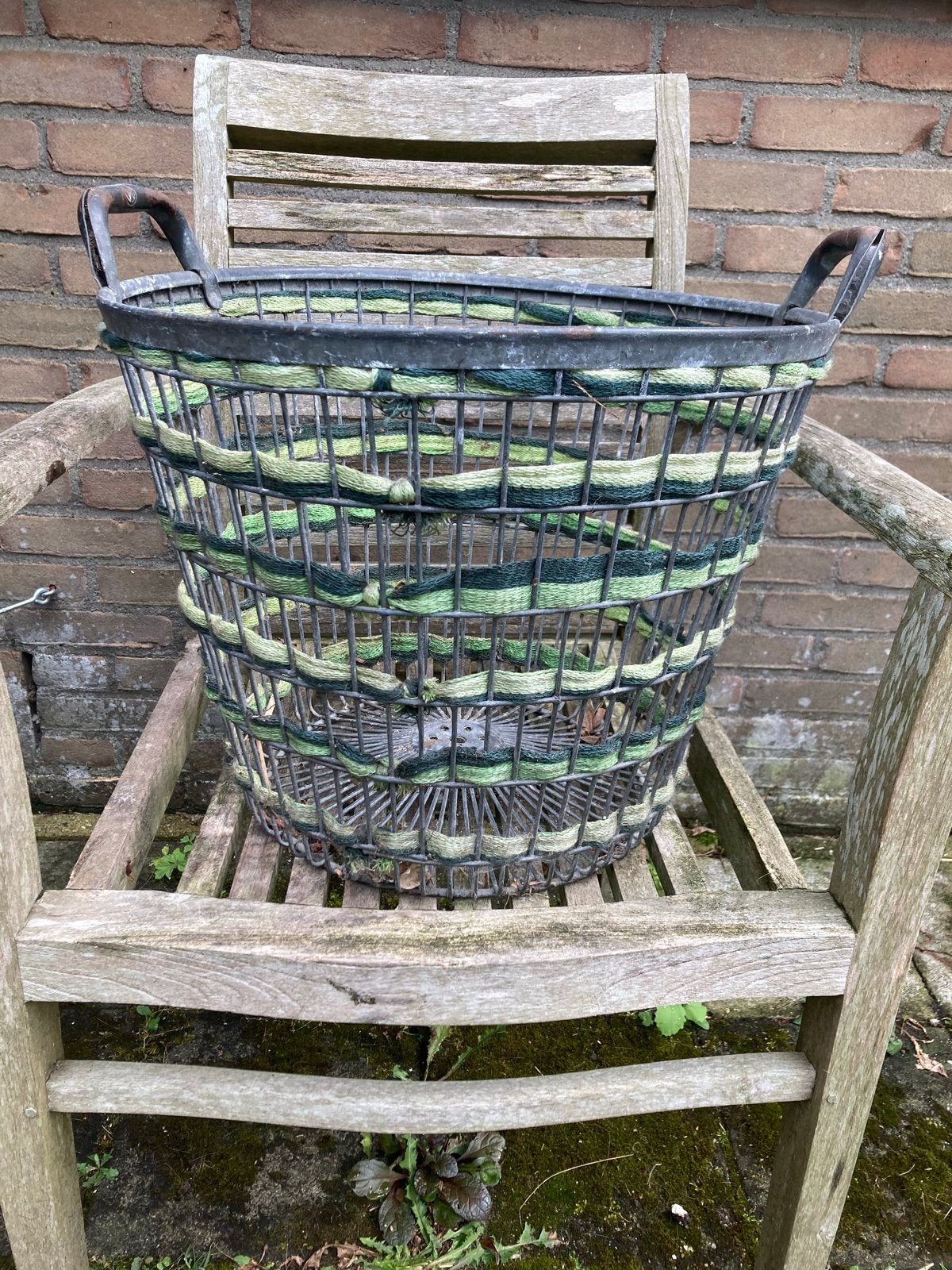 Vintage Aardappelmand / Draadmand met Handvatten, Ophalen