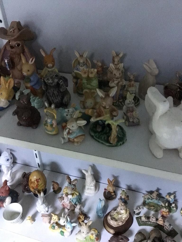 Konijnen/ hazen verzameling diverse materialen en maten, Ophalen of Verzenden, Zo goed als nieuw, Overige soorten, Beeldje of Figuurtje