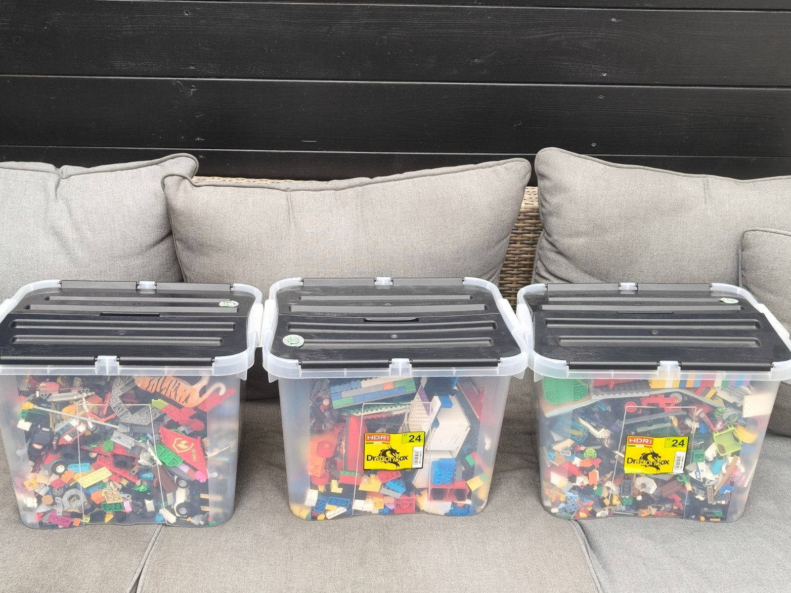 Grote partij diverse LEGO onderdelen in opbergbox, Ophalen, Gebruikt