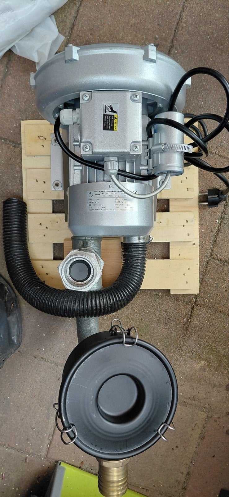 Rexchip zijkanaalblower / vacuümpomp 400W, 230V, Ophalen